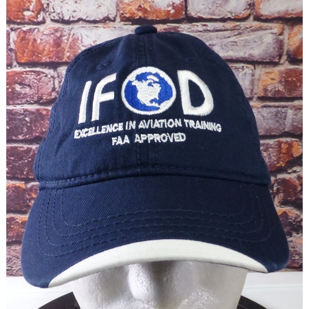 IFOD Navy Blue Baseball Cap FAA Approved Embroidered Ball Cap by Explosion Caps